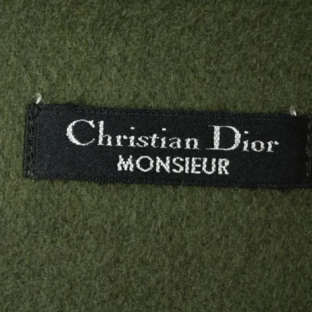 Dior Scarf Vintage Winter Wool Moss Green